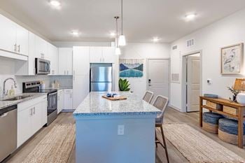 Chef-inspired kitchen with granite countertops